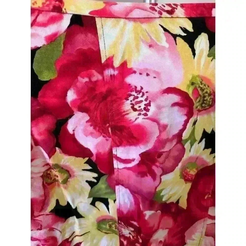 Vintage 90’s Summer Floral Print Skirt Size 11 USA Evolution not Revolution - Picture 4 of 10